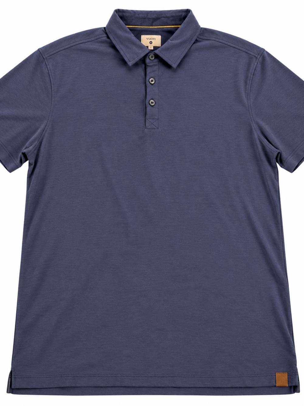 Vuori Men's Navy Polo with Button Placket